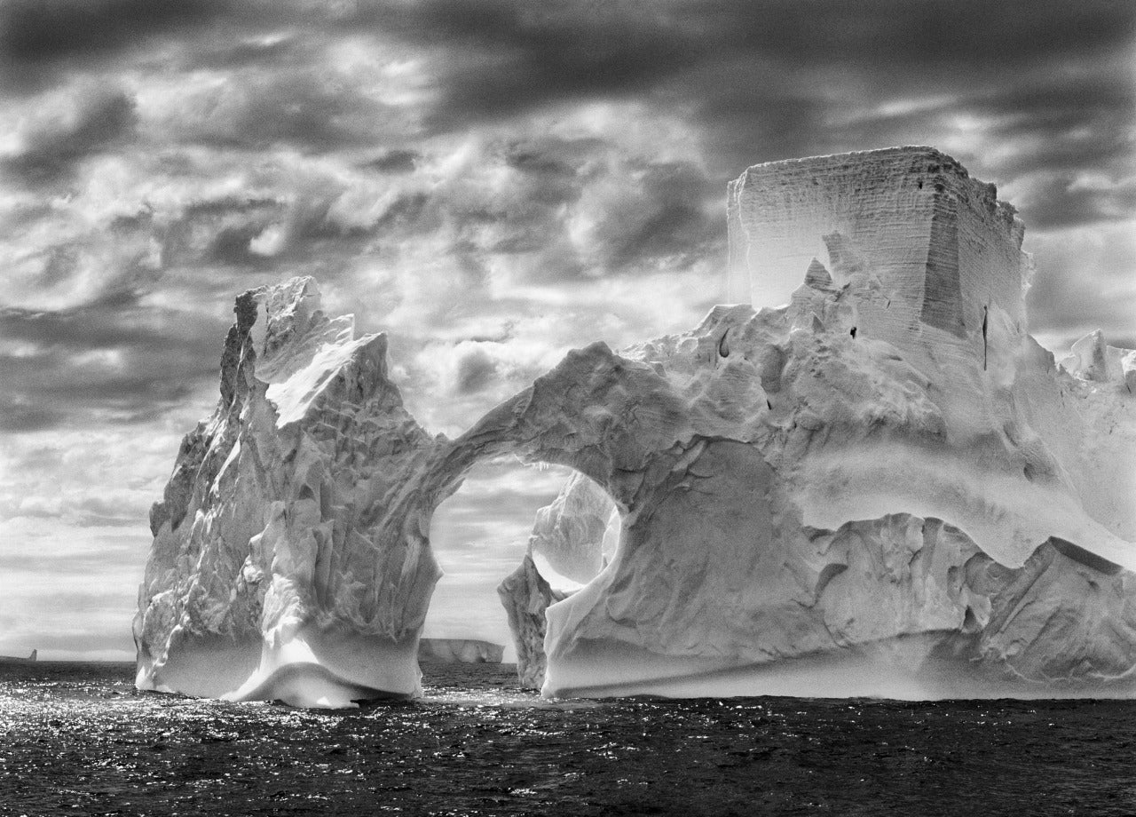 Sebastião Salgado Black and White Photograph - Fortress of Solitude, Antarctica