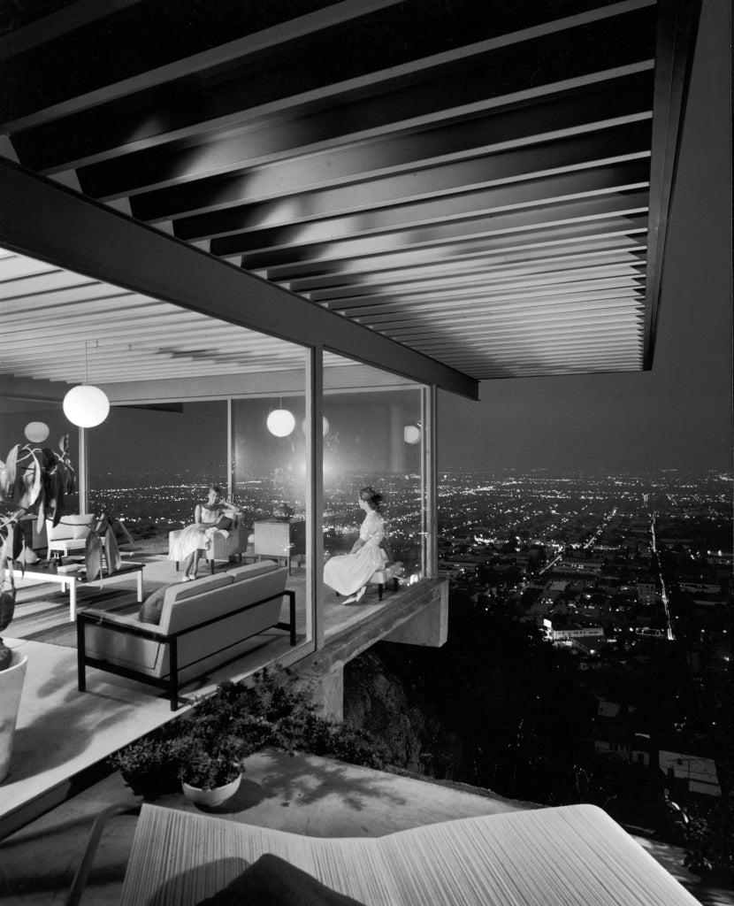 Julius Shulman Black and White Photograph - Case Study House #22 by Pierre Koenig, Los Angeles, CA