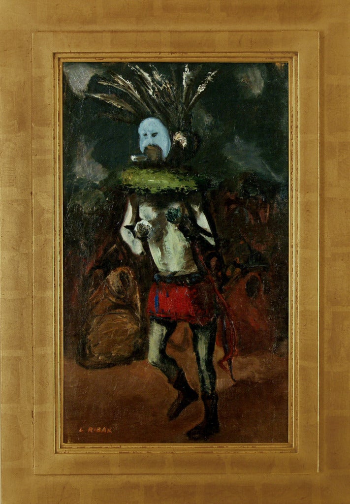 Yeibichai Dancer - Painting by Louis Ribak