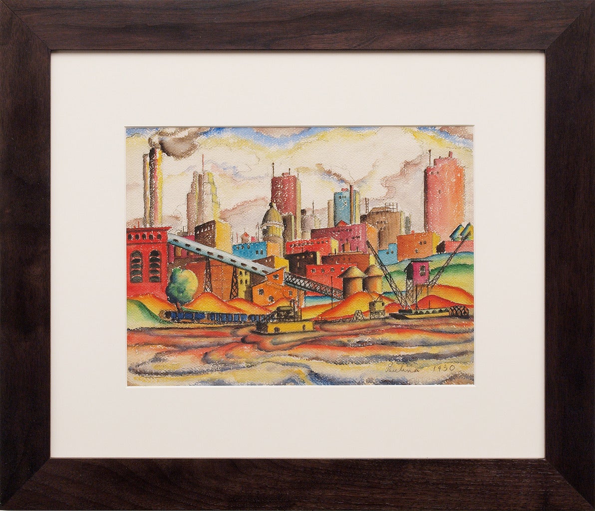 Untitled (Kansas City) - Painting by Paulina Everitt