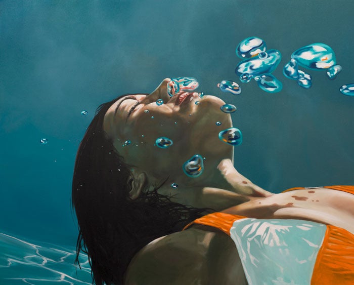 Eric Zener Figurative Painting - Gentle Exhale