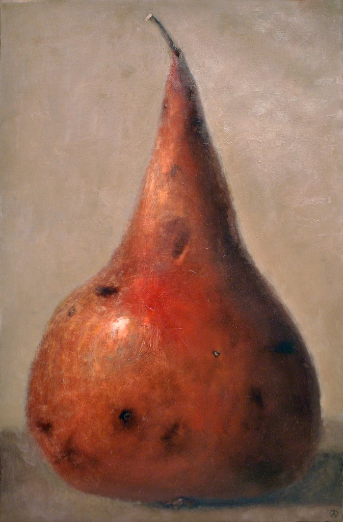 Olga Antonova Still-Life Painting - Red Pear