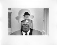 Rene Magritte in Bowler Hat (Multiple Exposure), 1965