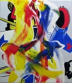 Athos Zacharias Abstract Painting - WOW