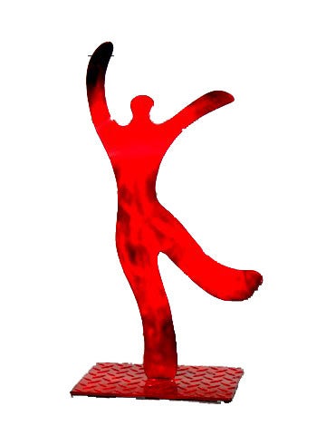 Steven Zaluski Figurative Sculpture - Red Dancer