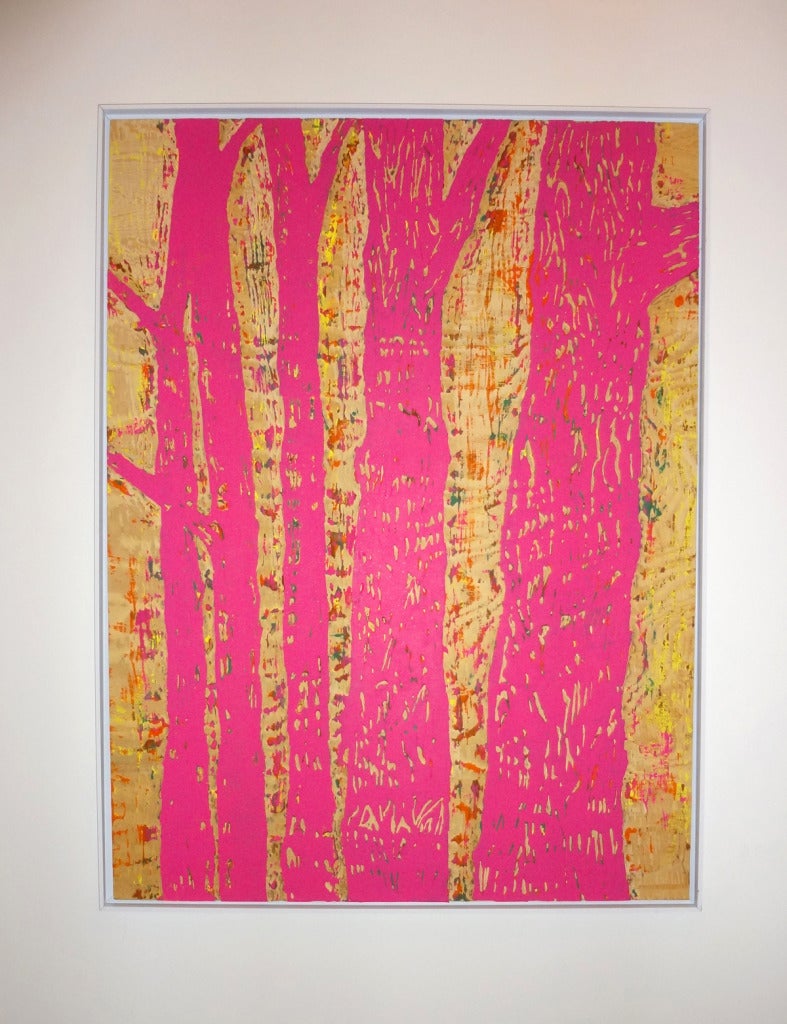 Meghan Gerety Abstract Painting - Woodblock no. 1