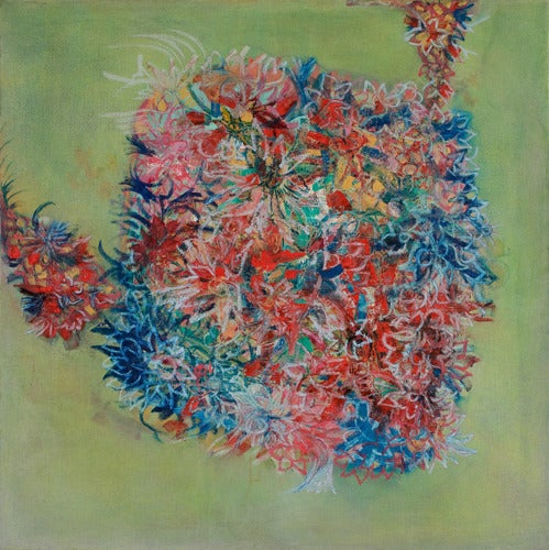 Sylvia Martins Abstract Painting – Gebogon-Glas