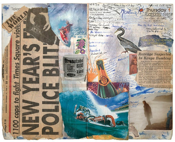 Tony Caramanico Abstract Print - Surf Journals: New Years 81, January 1, 1981