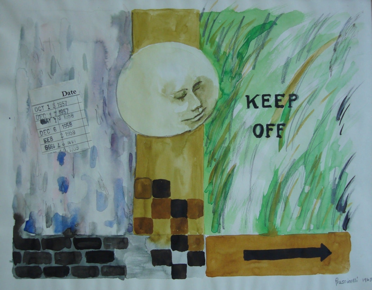 Sarah Frassinelli Abstract Drawing - C2, Keep Off