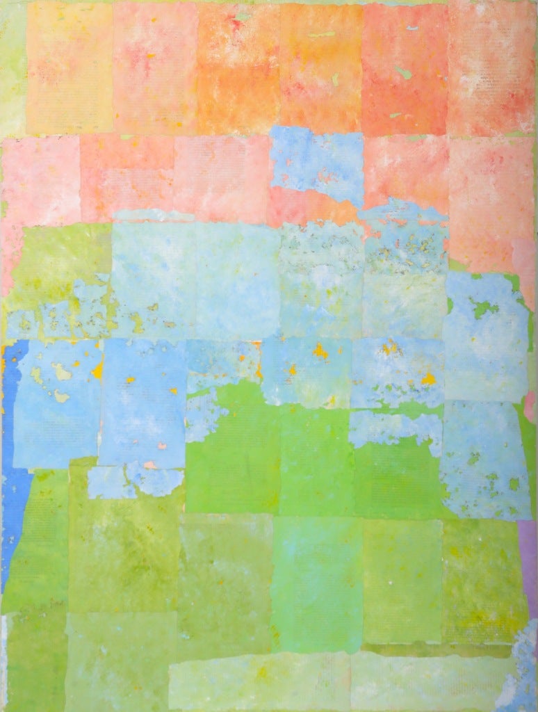 Charles Miesmer Abstract Painting - Three Field Collage #2