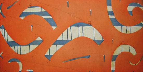 Caio Fonseca Abstract Print - Seven String Etching no. 3
