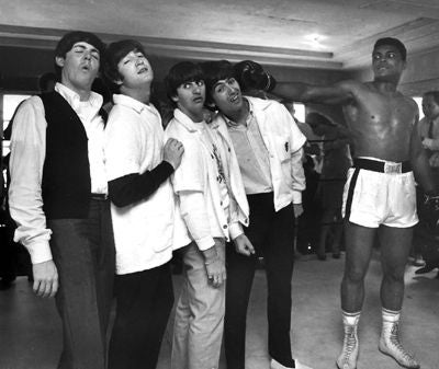 The Beatles and Ali, Miami - Photograph by Harry Benson