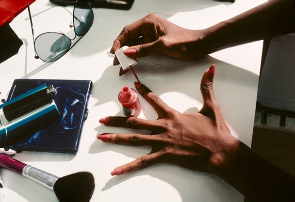 Iman's Hands, New York - Photograph by Harry Benson
