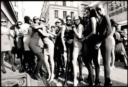 Models after the Azzedine Alaia Fashion Show, Paris
