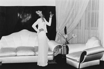At Karl Lagerfeld's, Paris - Photograph by Helmut Newton