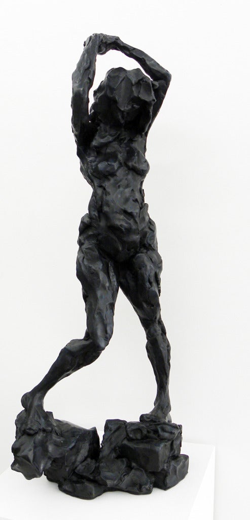 The Pleiades-Electra AP/12 - emotive, nude, female, figurative, bronze statuette - Sculpture by Richard Tosczak