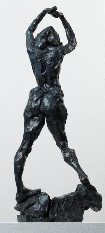 The Pleiades-Electra AP/12 - emotive, nude, female, figurative, bronze statuette - Contemporary Sculpture by Richard Tosczak