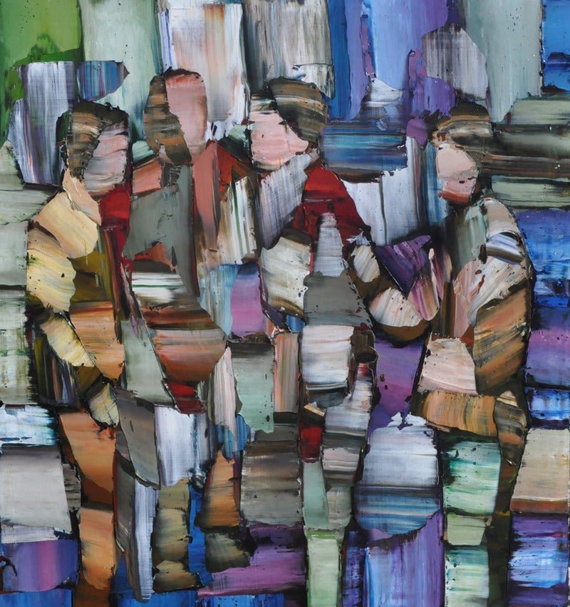 Christopher Langstroth Abstract Painting - Brief Encounter