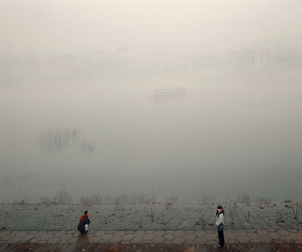 Chen Jiagang Figurative Photograph - Mirage - Wanzhou (Smog Series)