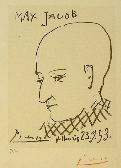 Portrait of Max Jacob - Print by Pablo Picasso