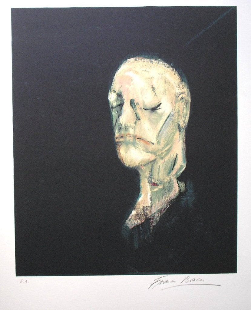 Study after a life mask of William Blake - Print by Francis Bacon