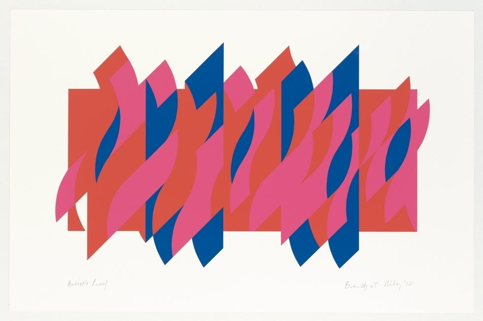 Red Red Blue - Print by Bridget Riley