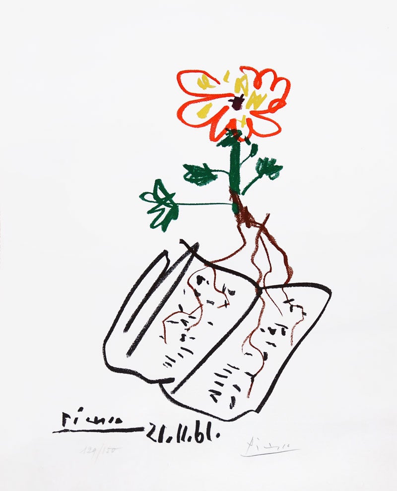 Pablo Picasso Interior Print - Flower (Fleur)