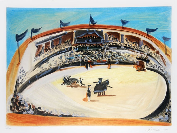 Pablo Picasso Abstract Print - La Corrida (The Bullfight)