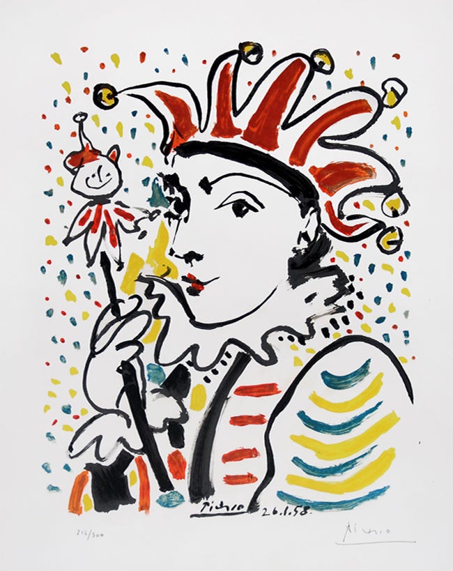 Pablo Picasso Portrait Print - Carnaval (Carnival),