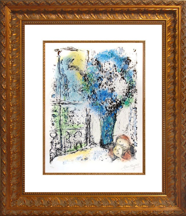 Le Bouquet Bleu (The Blue Bouquet) - Print by Marc Chagall