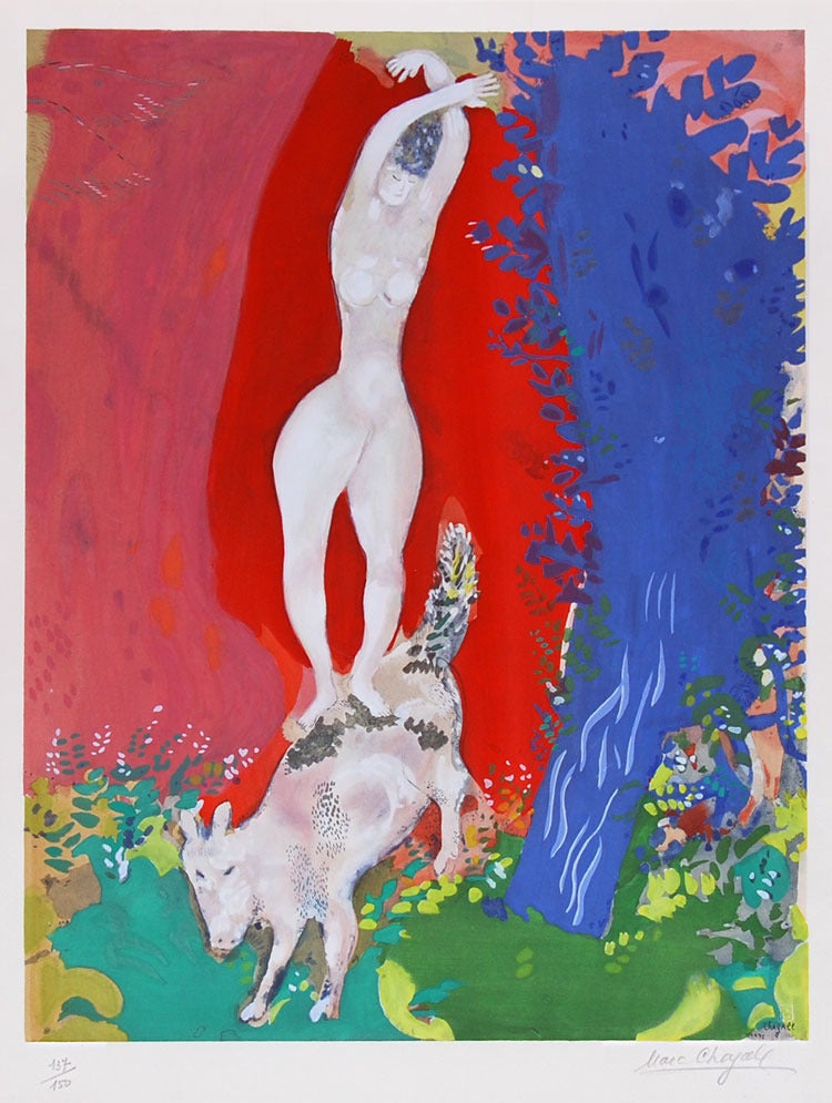 Marc Chagall Print - Femme de Cirque (Circus Woman)