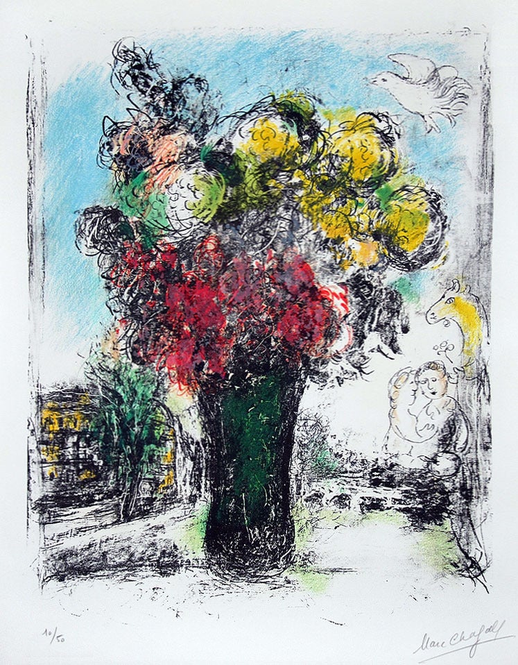 Marc Chagall Print - Le Bouquet (The Bouquet)
