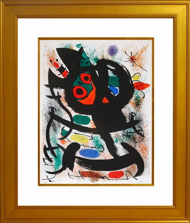 Exhibition at the Pasadena Art Museum - Print by Joan Miró