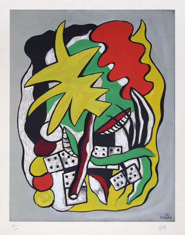 Fernand Léger Abstract Print - Composition aux dominos