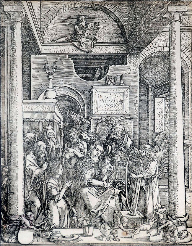 Albrecht Dürer Print - Glorification of the Virgin (The Life of the Virgin)