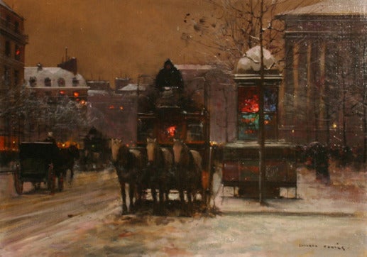 Boulevard de la Madeleine en Hiver
