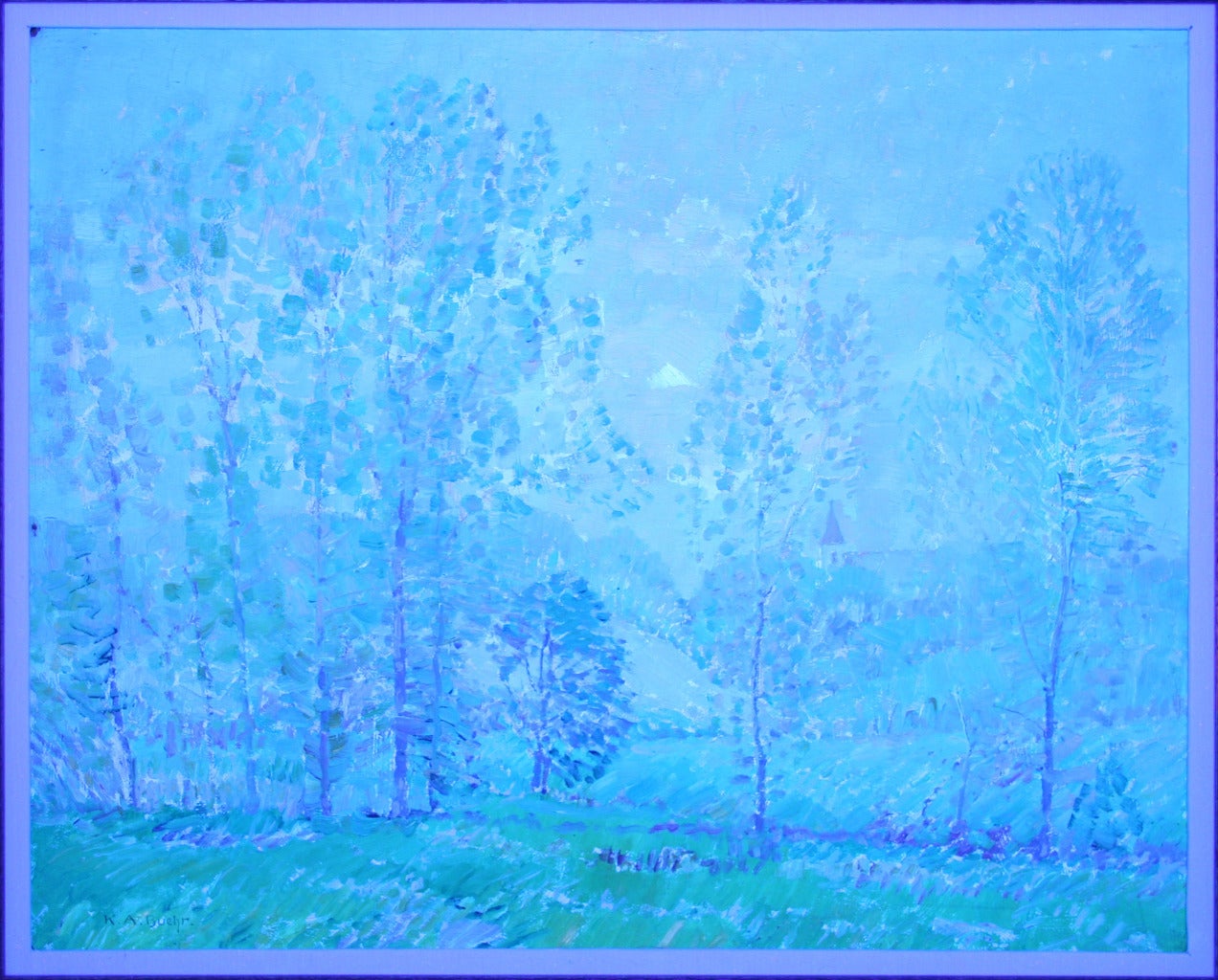 Summer Landscape - Painting by Karl Albert Buehr