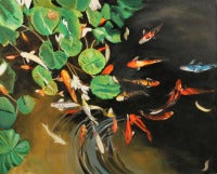 Koi with Lily Pads