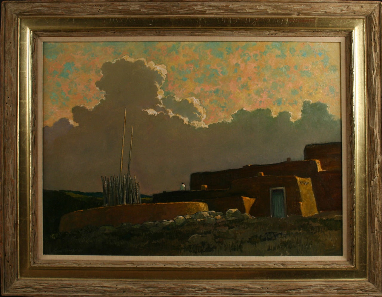 Eric Sloane Landscape Painting - Taos Sky