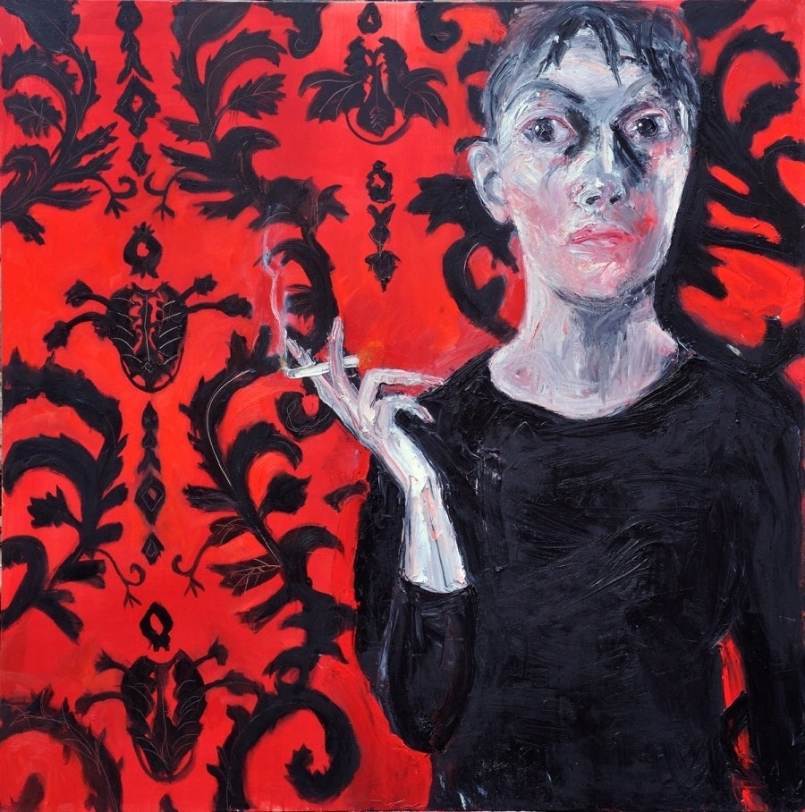 Woman Smoking - Painting by Shani Rhys James.