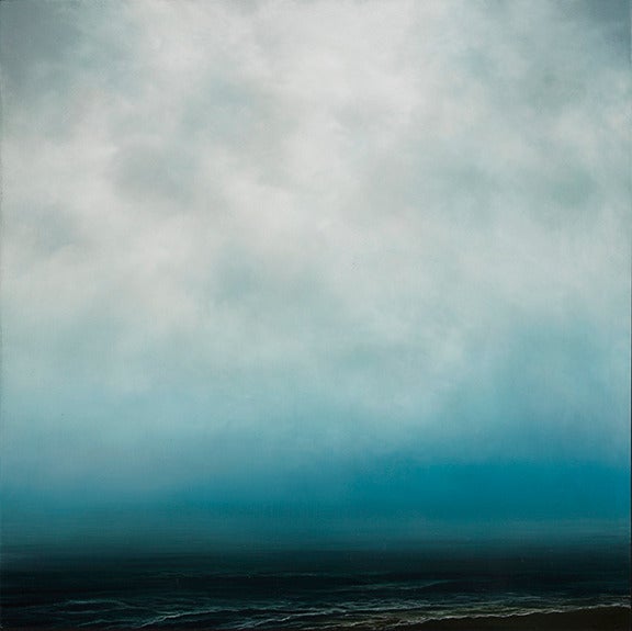 Louise LeBourgeois Landscape Painting - Water: Winter Swim #485