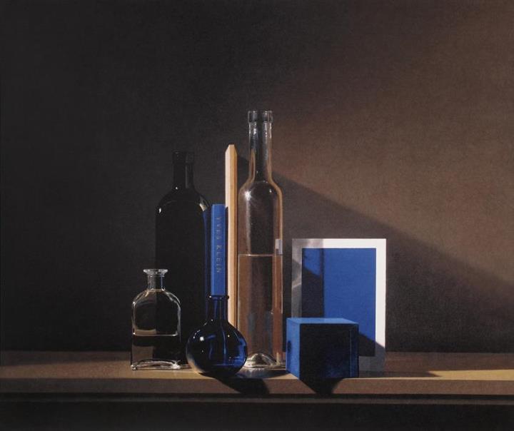 Guy Diehl Still-Life Painting - Still Life with Yves Klein Blue