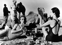 Tatiana + Marie Rose + Camels, Picnic, Morocco