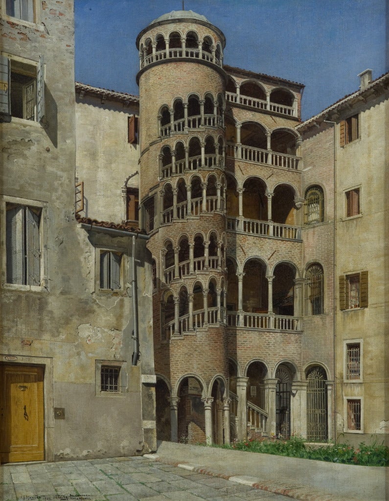 Josef Theodor Hansen Interior Painting - The Palazzo Contarini del Borolo