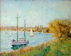 Antique Sailing boats (Voiliers blancs) by André Barbier, friend of Monet