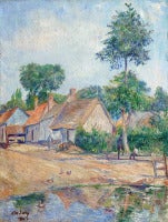 Auvers-sur-Oise, by Frédéric Cordey, one of the early french Impressionists