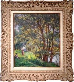 Leisure au bord de la rivière Marne près de Meaux, par l'artiste post-impressionniste français Pinal