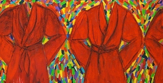 Jim Dine Figurative Painting - Anderson and Shepard