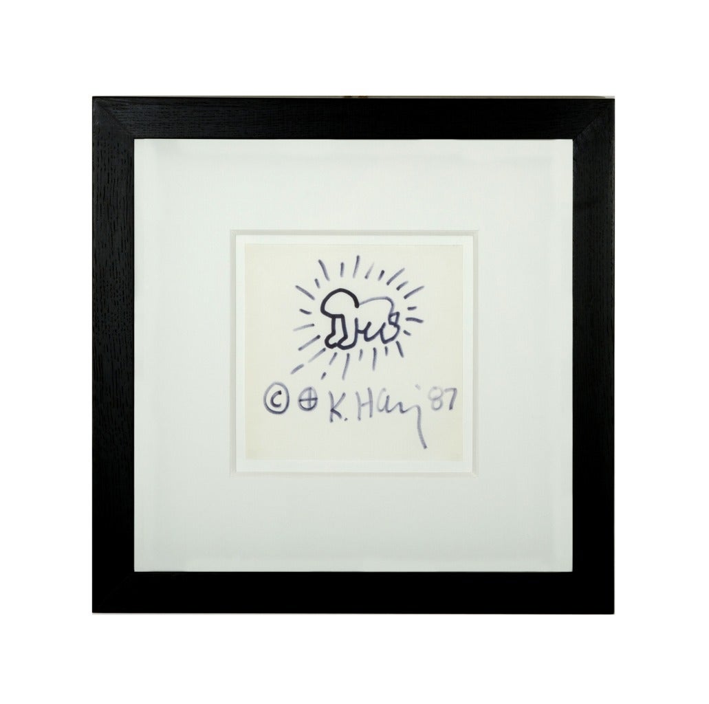 Keith Haring Figurative Painting - Radiant Baby