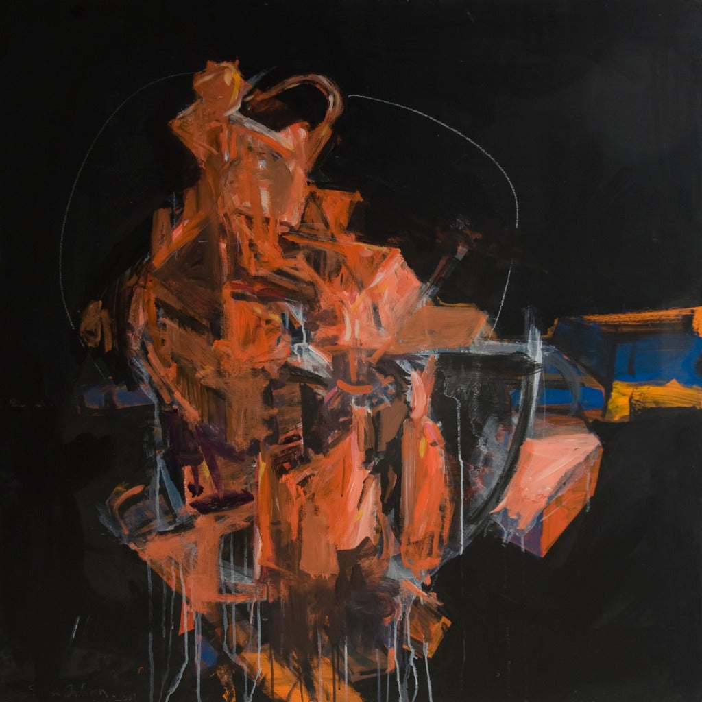 Astrazione senza titolo - Painting di Frank Shifreen